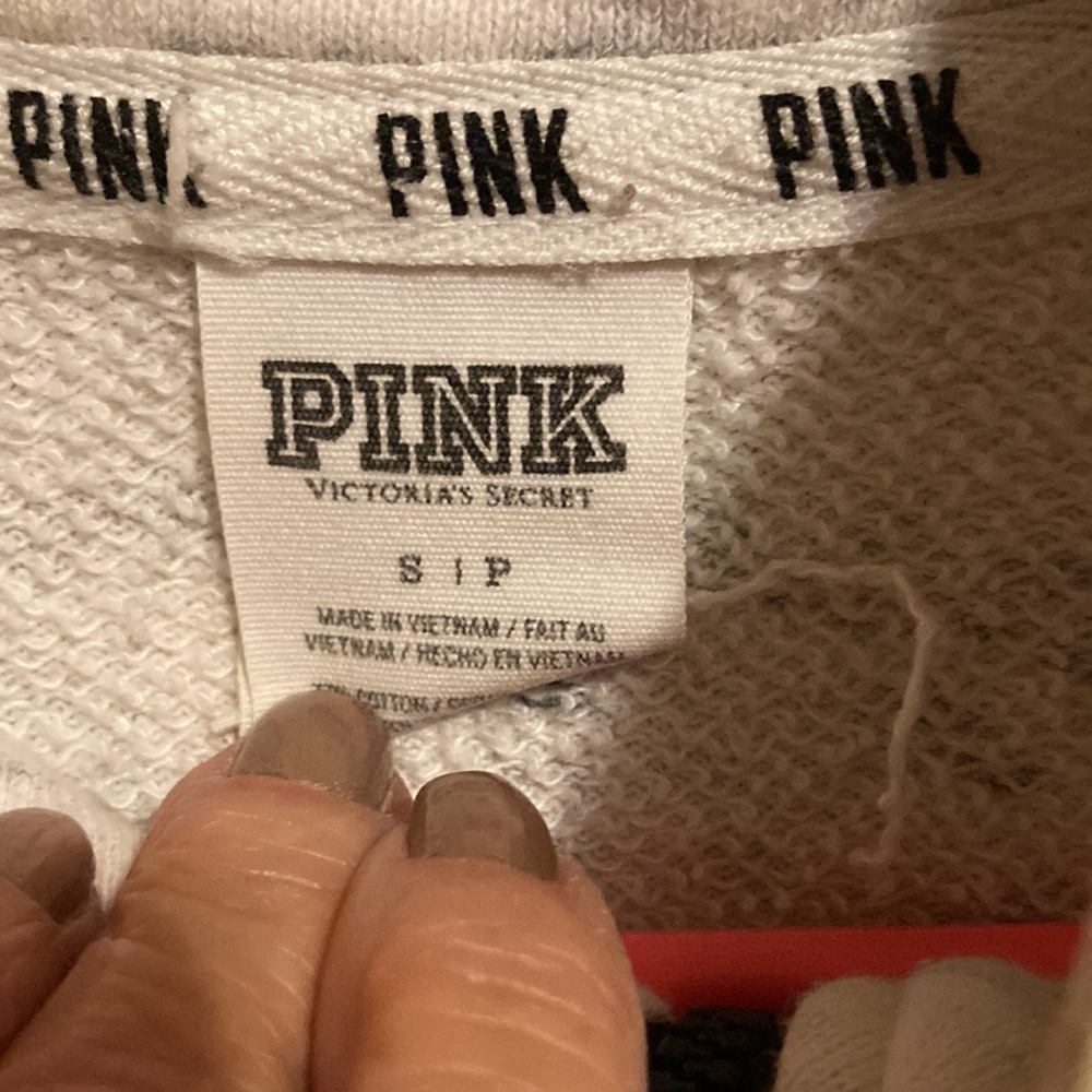 Pink Vs Partial Zip Pullover Size S/P - image 4